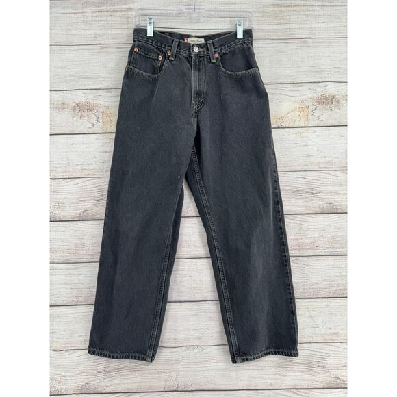 Levi's Other - Vintage Y2K Levi's 569 Loose Straight Jeans Mens 28x28 Black Medium Wash Fade